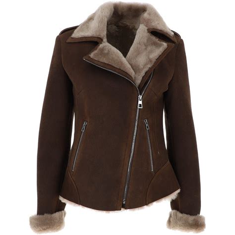 WOMEN'S LUXURY LAMBSKIN LEATHER AND SHEARLING